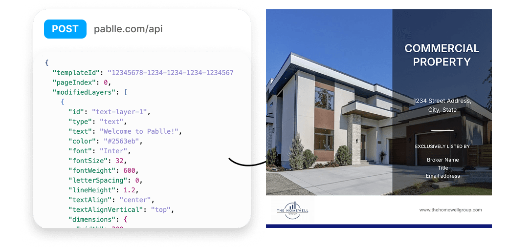 Automate design at scale via REST API